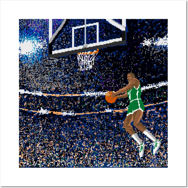 Pixel Dunk - Boston Wall Art by The Pixel League